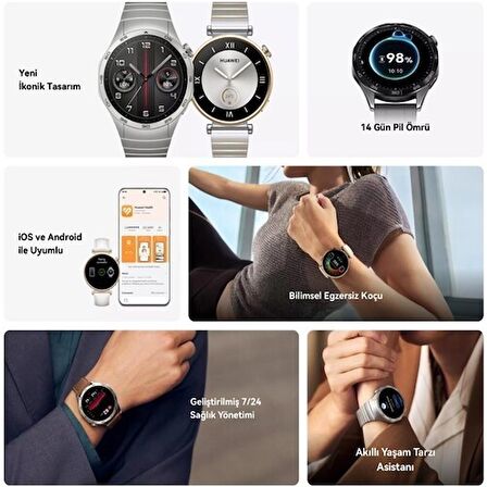 Huawei Watch GT4 Gümüş Akıllı Saat