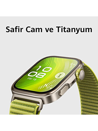Huawei Watch Fit 4 Pro Yeşil Sportif Örgü Kayış Akıllı Saat OUTLET