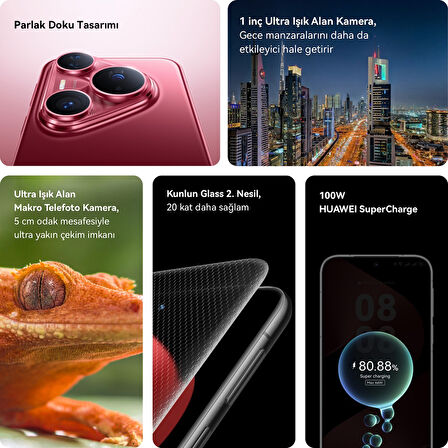 Huawei Pura 80 Pro 512GB 12GB Ram Beyaz (Huawei Türkiye Garantili) 