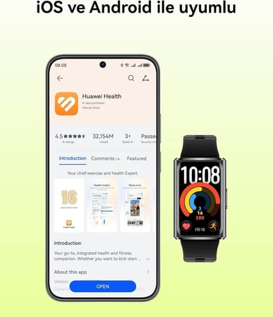 Huawei Band 11 Pro Akıllı Saat, Mavi