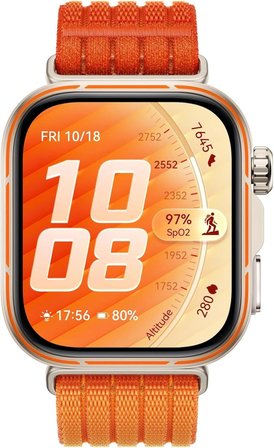 HUAWEI WATCH FIT 5 Pro Akıllı Saat, GPS, EKG, 1,92″ Safir Cam Ekran, NFC, Outdoor Modlar, Sağlık Takibi, Uzun Pil Ömrü, 5 ATM, Turuncu