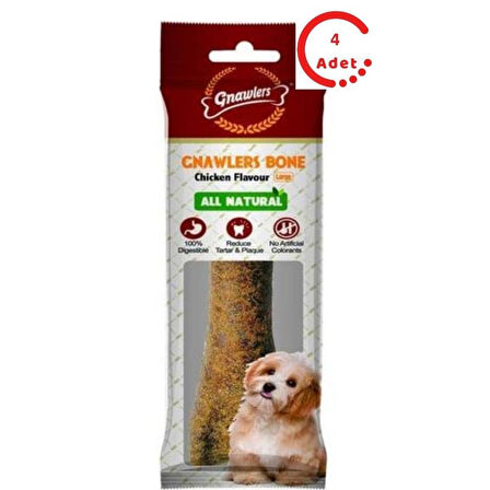 Gnawlers Köpek Ödül Kemiği Tavuklu 95 Gr x 4 Adet