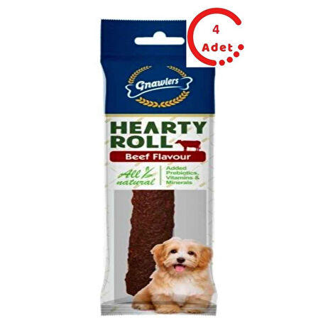 Gnawlers Hearty Roll Köpek Ödül Kemiği Biftekli 40 Gr x 4 Adet