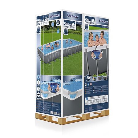 Bestway Gölgelikli Prefabrik Full Havuz Seti 956 cm x 488 x 132 cm BW580 56623