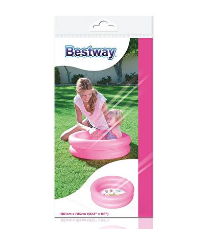 Bestway 2 Boğum Desenli Zeminli Çocuk Havuzu, (61x15 cm) 51061