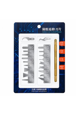 Nand CPU IC Yapıştırıcı Temizleme Bıçak Seti 20 Parça
