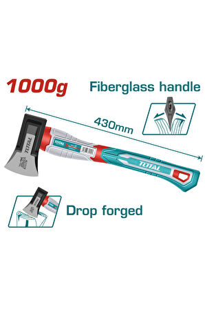 Fiberglas Saplı Yarma Balta 1000 Gr Yüksek Kalite NMS HIRDAVAT