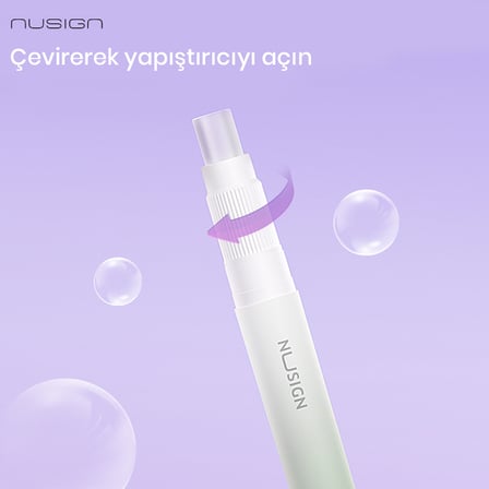 NUSIGN ENS141 Kalem Tasarımlı  Stick Yapıştırıcı, Mor