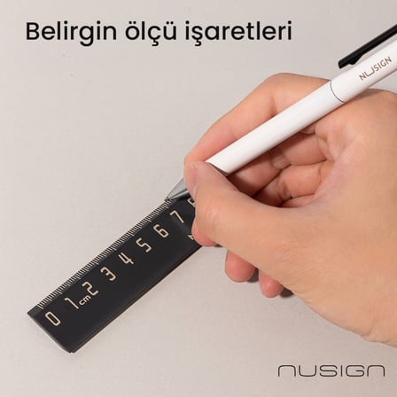 Siyah 15 cm Kolay Kavrama Çizim Cetveli