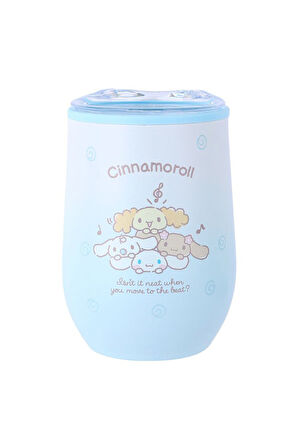 Sanrio Lisanslı Kapaklı Su Kabı (360ml) - Cinnamoroll