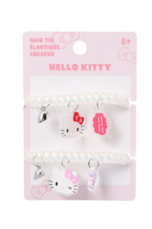 Sanrio Lisanslı 2'li Spiral Saç Lastiği - Kuromi - Hello Kitty - My Melody - Cinnamoroll