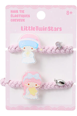 Sanrio Lisanslı Örgülü Saç Lastiği (2 adet) - Kuromi - My Melody - Cinnamoroll