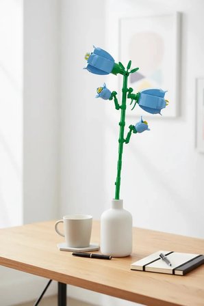 Miniso Lisanslı Çiçek Serisi Çan Çiçeği İnşa Blokları Seti ABS Dekoratif Çiçek Yapım Bloğu