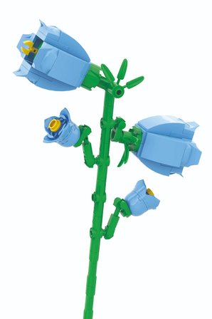 Miniso Lisanslı Çiçek Serisi Çan Çiçeği İnşa Blokları Seti ABS Dekoratif Çiçek Yapım Bloğu