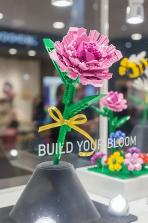 Miniso Lisanslı Çiçek Serisi Karanfil İnşa Blokları Seti ABS Dekoratif Çiçek Yapım Bloğu