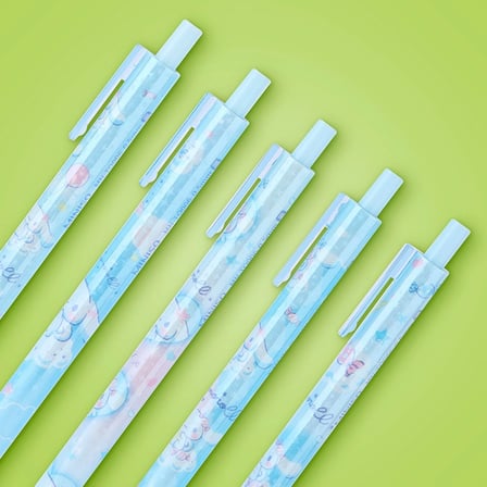 Sanrio Cinnamoroll Lisanslı 5’li Tükenmez Kalem Seti 0.5 mm Siyah Mürekkep