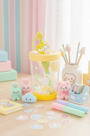 Sanrio Lisanslı Sızdırmaz Kapaklı Pipetli Plastik Bardak Cinnamoroll 535 ml