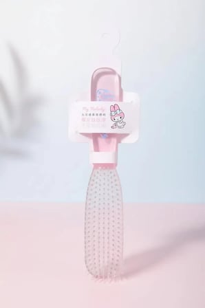 Sanrio Lisanslı Islak ve Kuru Masaj Etkili Saç Fırçası Tarama Tarağı 25,5 cm
