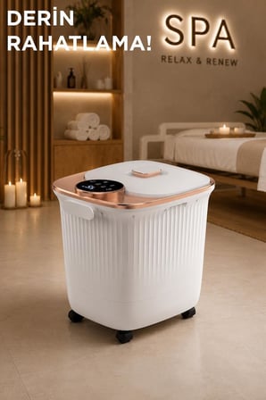 Lenovo N3 CF668 Akıllı Sulu Ayak Masaj Cihazı Isıtmalı Ayak Banyo Kovası Beyaz