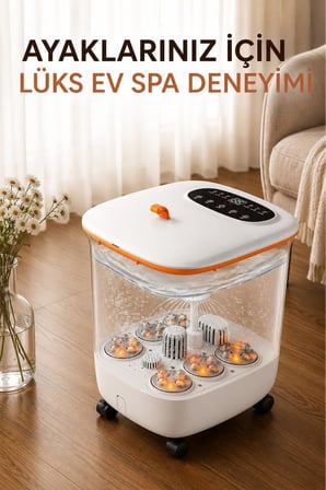 Lenovo N3 CF618 Akıllı Sulu Ayak Masaj Cihazı Isıtmalı Ayak Banyo Kovası Beyaz