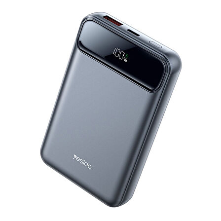 Yesido YP49 Dijital Göstergeli 10.000 mAh 15W MagSafe Powerbank - Siyah