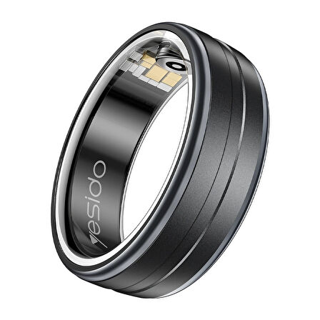 Yesido IO32 50M Su Geçirmez Sağlık ve Egzersiz Takip Özellikli Akıllı Yüzük - Siyah