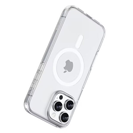 Keephone Non Yellow iPhone 16 Pro MagSafe Kılıf - Şeffaf