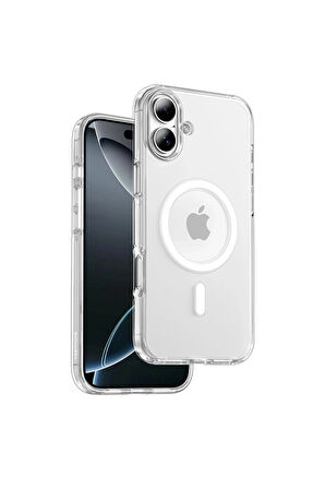 Keephone Non Yellow iPhone 16 MagSafe Kılıf - Şeffaf