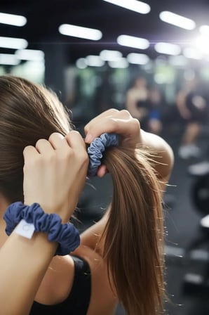 Miniso Lisanslı Spor Serisi Saç Lastiği – 2 Adet Esnek ve Şık Günlük Saç Aksesuarı Seti