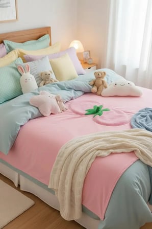 Miniso Lisanslı Çilek Serisi Pembe Battaniye – 150 cm Yumuşak Koltuk Yatak Örtüsü