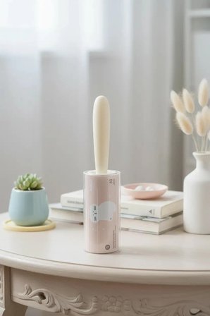 Miniso Lisanslı Hayvan Serisi Tüy Toplayıcı Rulo – 60 Yaprak Bej Kıyafet Kumaş Temizleyici