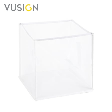 Vusign Katlanabilir Fileli Kirli Çamaşır Sepeti, Beyaz