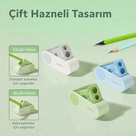 Nusign Çevirmeli Kalemtıraş, Beyaz