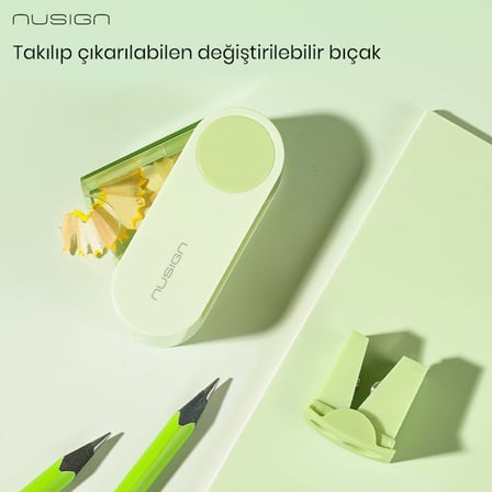 Nusign Çevirmeli Kalemtıraş, Beyaz