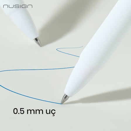 NUSIGN ENS888-1BL Jel Kalem 0,5 mm Mermi Uç – Mavi