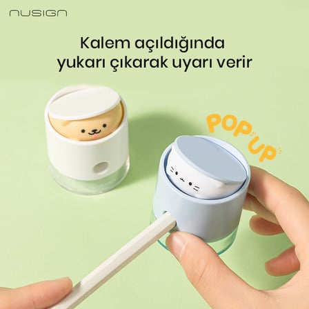 Nusign Çevirmeli Kalemtıraş, Beyaz