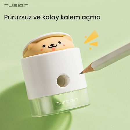 Nusign Çevirmeli Kalemtıraş, Beyaz