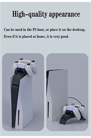Led Göstergeli Playstation 5 Dualsense Oyun Kolu Şarj Standı