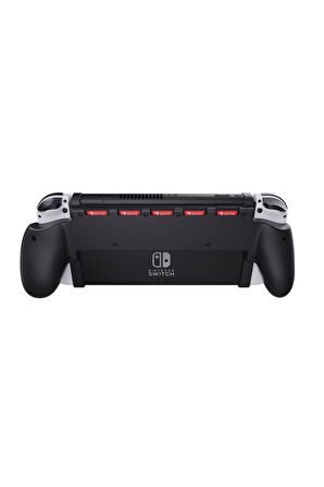 Nintendo Oled Ek Oyun Kart Depolama Alanlı Rubber Grip