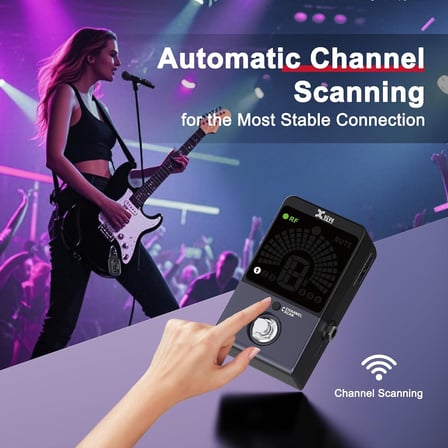 Xvive XV-P58R 5.8Ghz Akort Aletli Receiver Pedal - Siyah