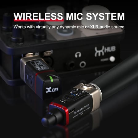 Xvive XV-U35D Kablosuz Mikrofon Sistemi - Çift Mikrofon için Set