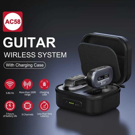 Xvive XV-AC58 5.8GHZ Şarj Edilebilir Kablosuz Gitar Bağlantı Sistemi
