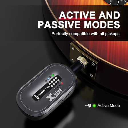 Xvive XV-AC58 5.8GHZ Şarj Edilebilir Kablosuz Gitar Bağlantı Sistemi