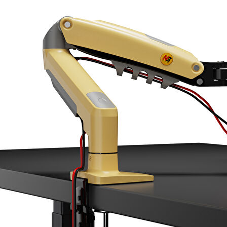 NB Ergonomic NB F80 17-30" Amortisörlü 2-9 kg Monitör Standı Lav Sarısı