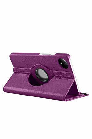 Xiaomi Redmi Pad SE Uyumlu 8.7 inç Fuchsia 360 Dönebilen Standlı Kılıf