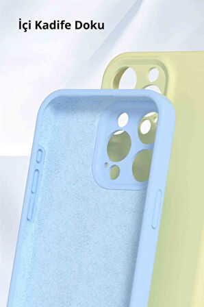 iPhone 16e Uyumlu İçi Kadife Nano Şık Silikon Kapak