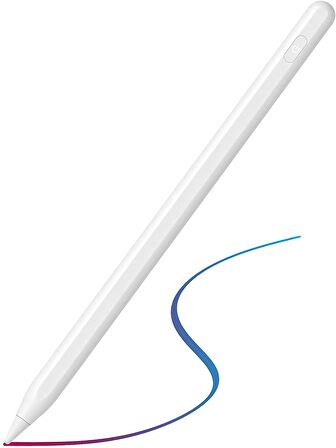 iPad Pro 13 2024 Uyumlu Avuç İçi Algılamayan Eğimle Çizim Kalınlığı Değişen Stylus Kalem