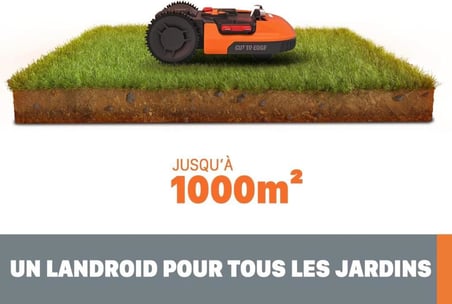WORX WR165E 20Volt 2.0Ah. 18CM LANDROID Tam Otonom Kömürsüz Çim Biçme Robotu