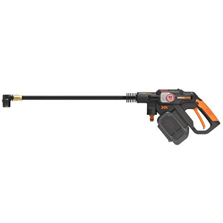 WORX WG633E 20Volt 4.0Ah. Li-ion 56Bar Kömürsüz Basınçlı Yıkama Tabancası + 2 Parça Yıkama Seti 