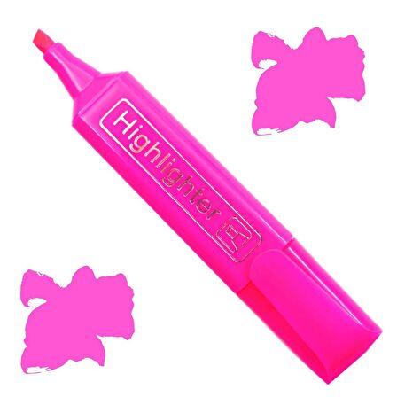 Gen-Of Fosforlu Kalem Neon LN-1029 Pembe 12 Adet